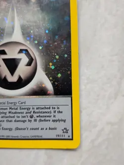 Metal Energy 19/111 Pokemon Neo Genesis Rare Holo Swirl - Image 4