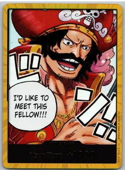 DON!! Card (Gol.D.Roger) (Gold) DON!! Carrying On His Will One Piece Alt Art NM - Image 1