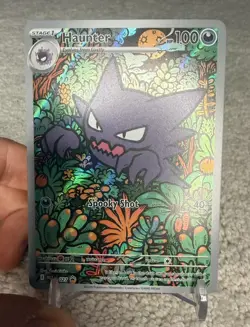 Pokemon TCG Haunter 027 Mega Evolutions Illustration Rare Black Star Promo - Image 1