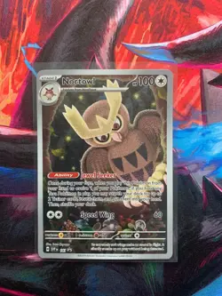 Pokemon TCG Noctowl 141 Black Star Promo- Stellar Crown ETB Promo- NM - Image 3