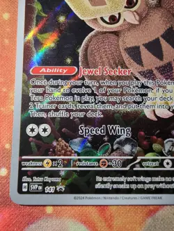 Noctowl SVP 141 - Stellar Crown ETB Black Star Promo - Pokemon TCG NM - Image 4