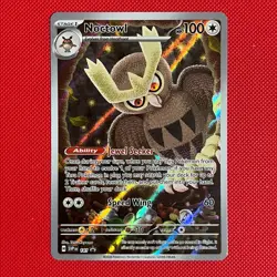 Noctowl SVP EN 141 IR Holo Promo - Pokemon Card TCG - SV: Stellar Crown - NM - Image 1