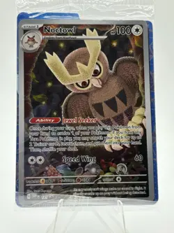 Noctowl SVP 141 Black Star Promo Holo Pokemon TCG Stellar Crown NM/Mint - Image 1