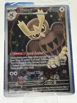 Noctowl SVP 141 Black Star Promo Holo Pokemon TCG Stellar Crown NM/Mint - Image 2
