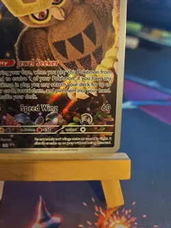 Pokemon Noctowl TCG Stellar Crown 141 Black Star Promo Holo Card NM Condition - Image 4