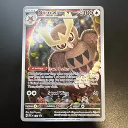Pokemon TCG Noctowl 141 Black Star Promo Pokemon Stellar Crown Holo NM ETB FRESH - Image 1