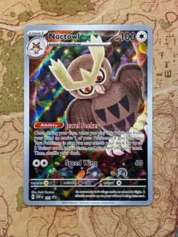 Pokemon TCG - Noctowl SVP 141 Black Star Promo Stellar Crown ETB Exclusive NM - Image 1
