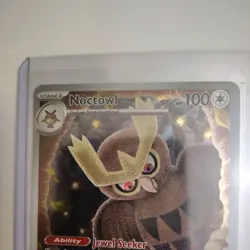 Pokemon TCG Noctowl 141 Black Star Promo Pokemon Stellar Crown Holo NM ETB FRESH - Image 3
