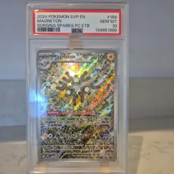Pokemon TCG Scarlet & Violet Promo - Magneton 159 Pokemon Center Stamped- PSA 10 - Image 1