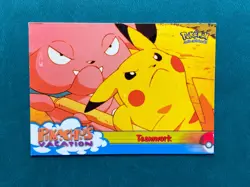 #54 TEAMWORK Topps Pokemon Card Pikachu's Vacation Movie - Image 1
