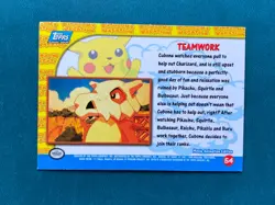 #54 TEAMWORK Topps Pokemon Card Pikachu's Vacation Movie - Image 2