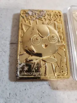 Lot of2 1999 Pokemon Pikachu Jigglypuff 24K Gold Plated Trading Card Burger King - Image 2