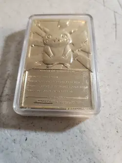 Lot of2 1999 Pokemon Pikachu Jigglypuff 24K Gold Plated Trading Card Burger King - Image 4