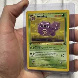 WEEZING 45/62 POKEMON TCG Fossil 1st Edition Uncommon Nintendo Card Vtg NM/MT - Image 2