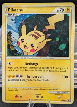 Pokemon TCG Pikachu HGSS03 Holo Card Black Star Promo - Image 1