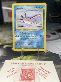 Mantine 64/111 Neo Genesis 1st Edition WOTC Vintage Pokemon TCG Card - Image 1