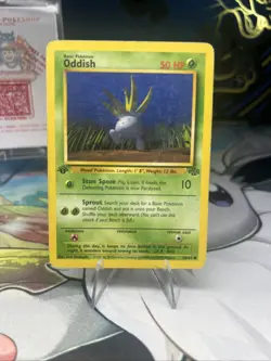 Oddish 58/64 Jungle 1st Edition WOTC Vintage Pokemon TCG Card - Image 1