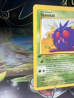 Venonat 63/64 Jungle 1st Edition 1999 WOTC Vintage Pokemon TCG Card - Image 5