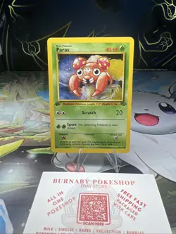 Paras 59/64 Jungle 1st Edition WOTC 1999 Vintage Pokemon TCG Card - Image 2