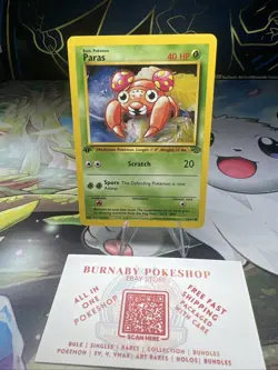 Paras 59/64 Jungle 1st Edition WOTC 1999 Vintage Pokemon TCG Card - Image 5
