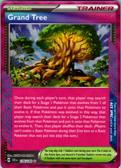 Grand Tree ACE SPEC Holo Rare 136/142 Stellar Crown Pokemon TCG Card NM/M - Image 1