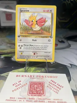 Spearow 62/64 Jungle 1st Edition WOTC 1999 Vintage Pokemon TCG Card - Image 1