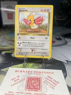 Spearow 62/64 Jungle 1st Edition WOTC 1999 Vintage Pokemon TCG Card - Image 2