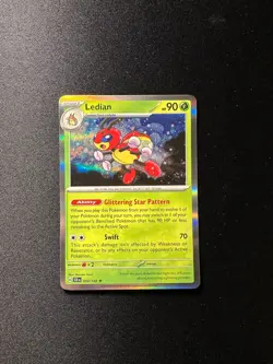 Ledian - 003/142 - Holo Rare Stellar Crown Pokemon TCG Near Mint - Image 1