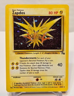 Zapdos 15/62 Holo Rare Unlimited Fossil Pokemon 1300 - Image 1