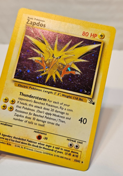 Zapdos 15/62 Holo Rare Unlimited Fossil Pokemon 1300 - Image 4