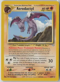 Aerodactyl 15/64 Neo Revelation Regular NM Pokemon TCG - Image 1
