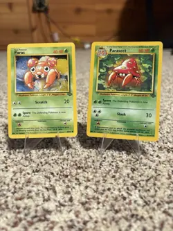 Parasect #41/64 Paras #59/64 - 1999 Pokemon Jungle - LP - WOTC Vintage TCG - Image 1