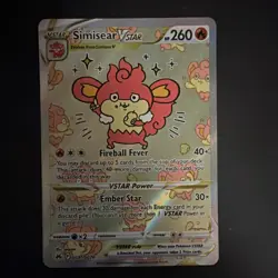 Pokemon Simisear VSTAR GG37/GG70 Crown Zenith: Galarian Gallery Holo - Image 1