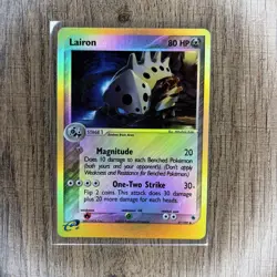 Pokemon TCG Lairon ex Ruby Sapphire 37/109 2003 Reverse Holo MP - Image 1