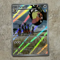 Pokemon TCG S&V Paldea Evolved Farigiraf 228/193 Illustration Rare Near Mint - Image 1