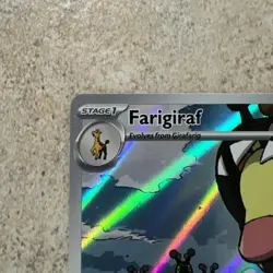 Pokemon TCG S&V Paldea Evolved Farigiraf 228/193 Illustration Rare Near Mint - Image 2