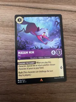 MADAM MIM - Fox Rare #46/204 non foil Disney Lorcana - RISE OF THE FLOODBORN - Image 1