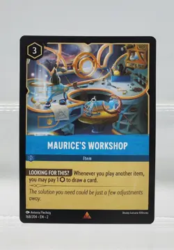 Disney Lorcana Maurice's Workshop 168/204 Rise of the Floodborn Rare - Image 1