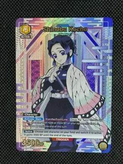 Union Arena Demon Slayer Kimetsu no Yaiba English Shinobu Kocho U* KMY-2-005 - Image 1