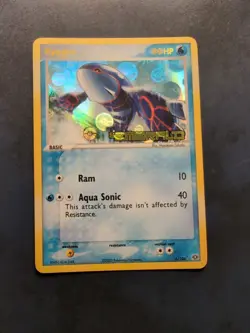 1x Pokemon Kyogre 6/106 EX Emerald Stamped Reverse Holo Rare Lightly Played - Image 1