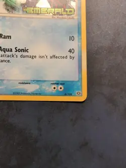 1x Pokemon Kyogre 6/106 EX Emerald Stamped Reverse Holo Rare Lightly Played - Image 4