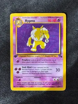 1999 Pokemon Fossil Hypno 1st Edition Rare 23/62 EX - LP - Image 1