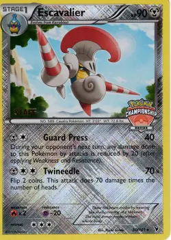 Escavalier - 80/101 Championship Series STAFF Promo - Holo - Image 1