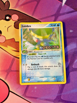 Lombre - 33/107 [Ex Deoxys] Pokemon TCG - STAMPED REVERSE HOLO PROMO - NM - Image 1