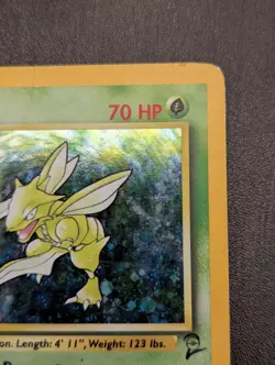 Pokemon 2000 Base Set 2 Scyther Holo Rare Card 17/130 MP Condition - Image 4