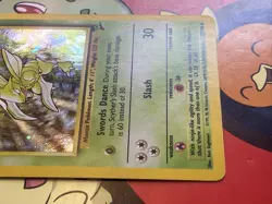 1999 Pokemon TCG Base Set 2 Scyther 17/130 Holo Rare LP/MP Swirl - Image 5