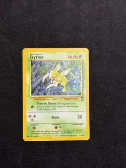 Pokemon Base Set 2 Scyther 17/130 Holo Rare - Image 1