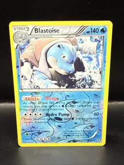 Pokemon Blastoise 16/101 Reverse Holo Rare Plasma Blast Pokemon Card - Image 1