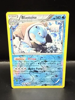Pokemon Blastoise 16/101 Reverse Holo Rare Plasma Blast Pokemon Card - Image 2