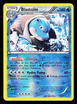 Blastoise 16/101 Reverse Holo Rare Plasma Blast Pokemon Card - Image 1
